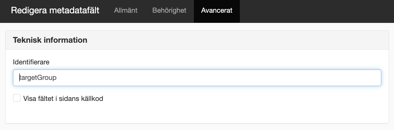 Teknisk identifierare