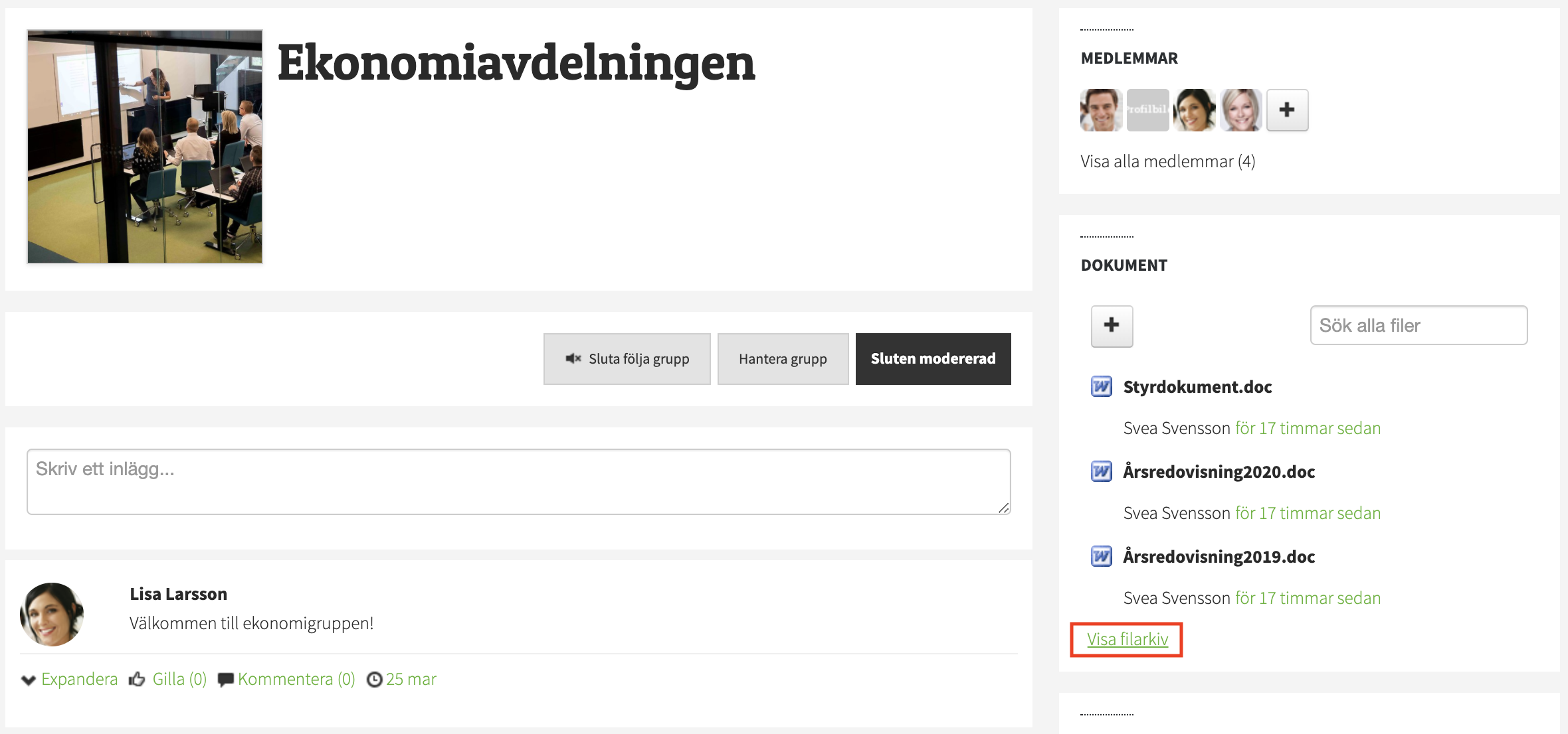 Filhantering -grupp
