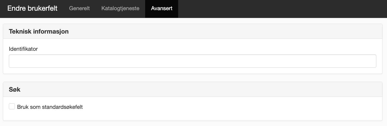 Lägg till användarfält - sök
