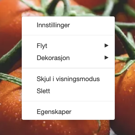 Egenskapsdialog på modul