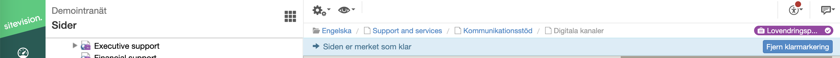 Fjern klarmarkering