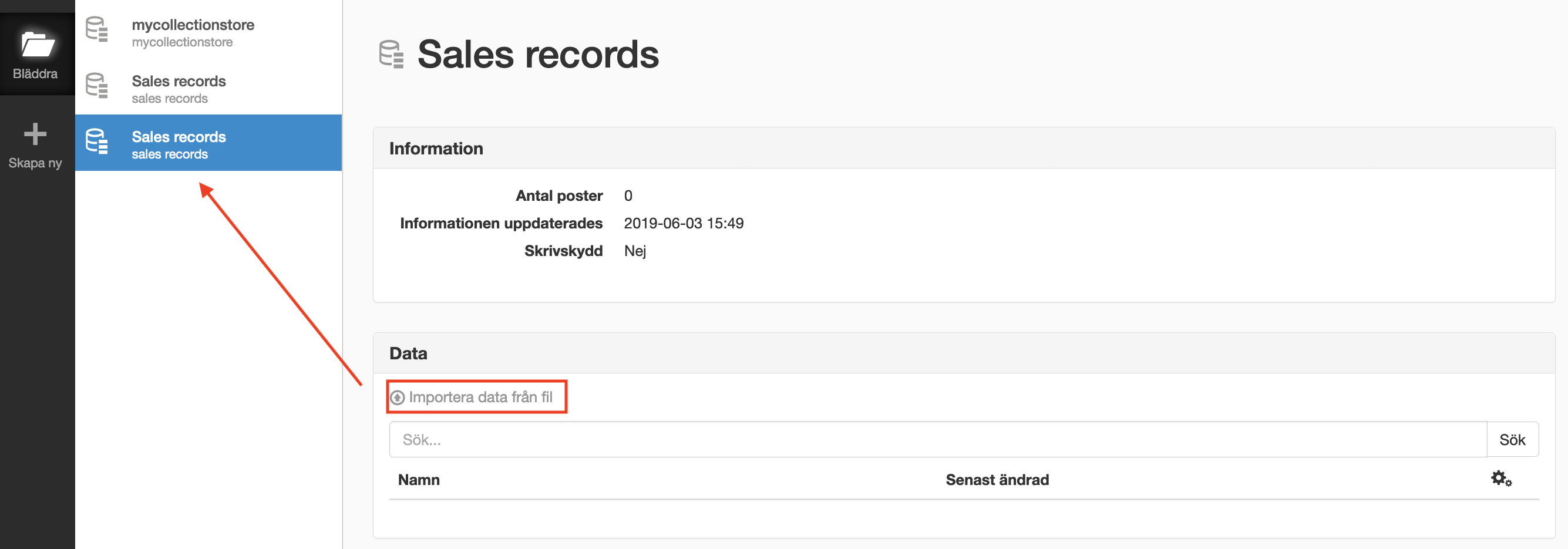 Ladda upp datakälla