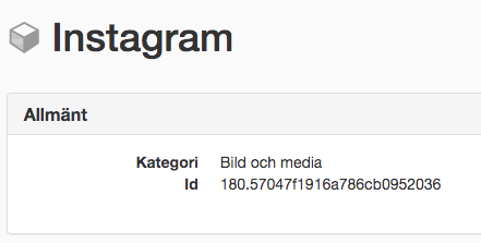 Information på ett Tillägg