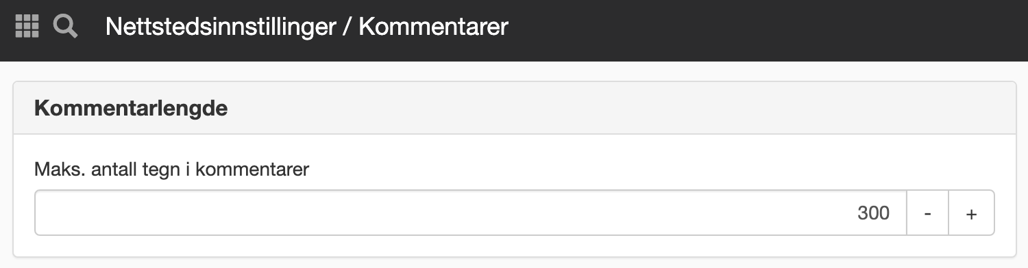 Panelet Kommentarer