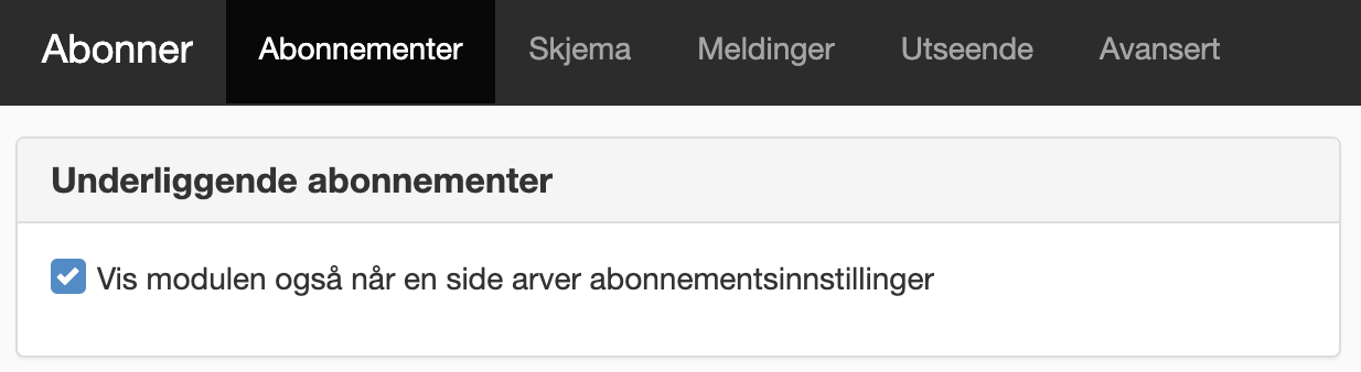 Fanen Abonnementer