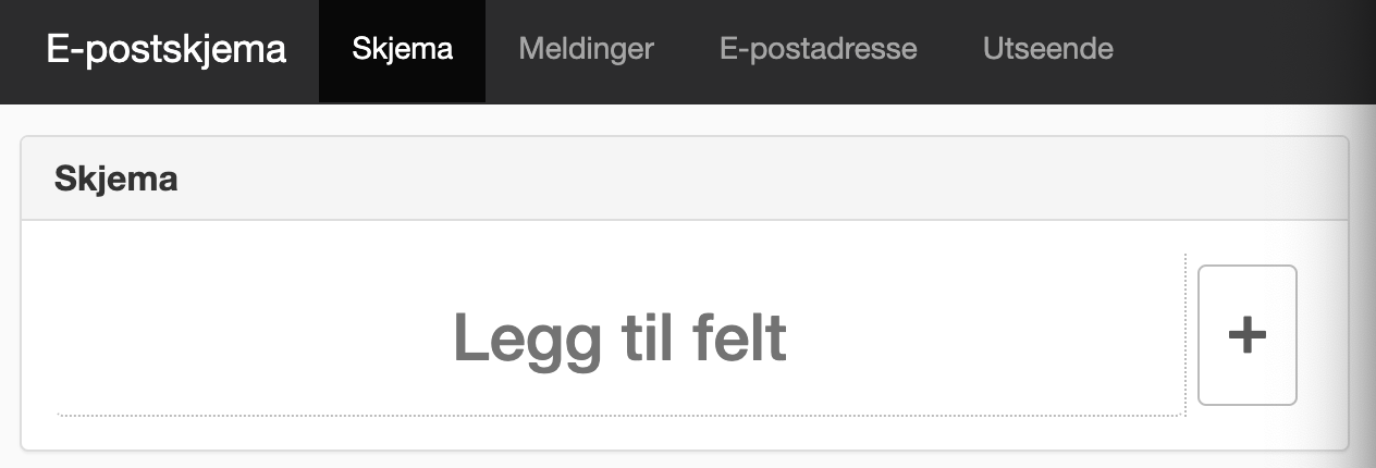 Knappen Legg til felt