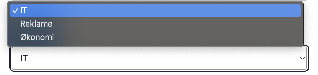 Eksempel E-postmottakere