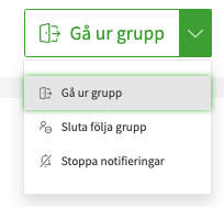 Gå ur grupp