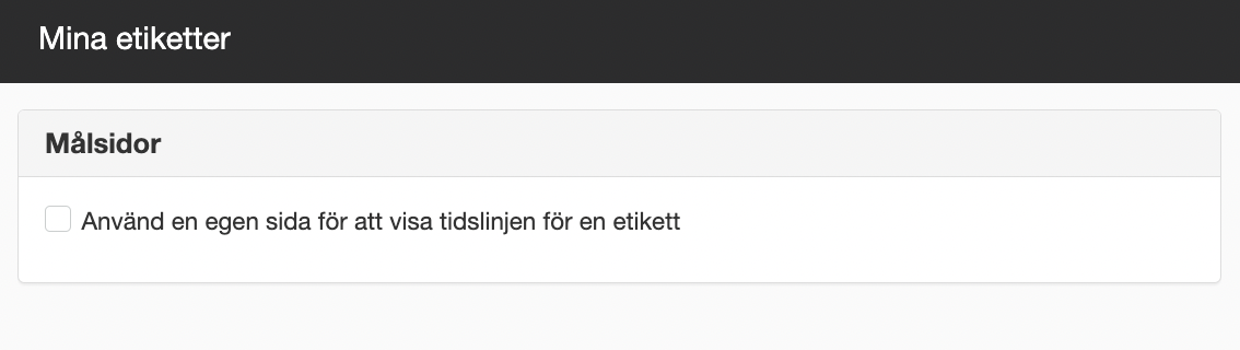 Övrigt etiketter
