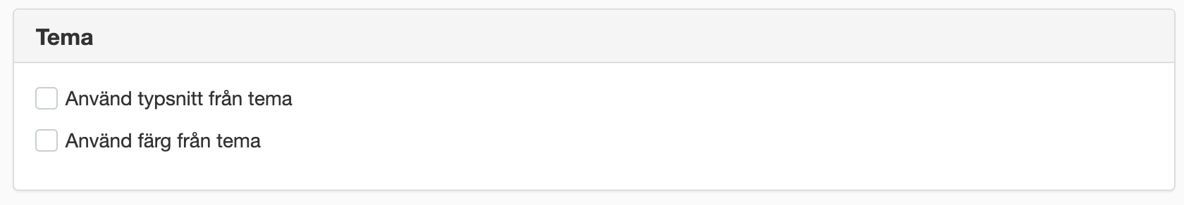 Inställningar avancerat fliken