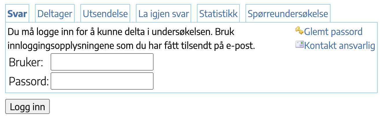 Lukket spørreundersøkelse