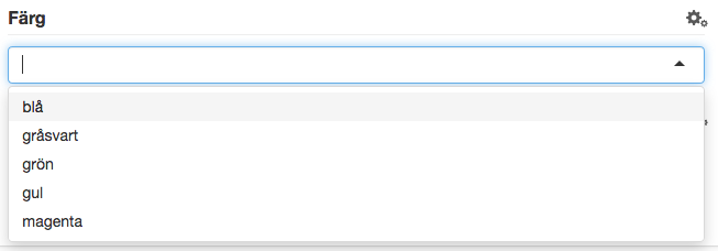 Exempel på metadata enval