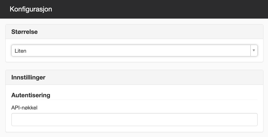 Konfigurasjon Google PageSpeed