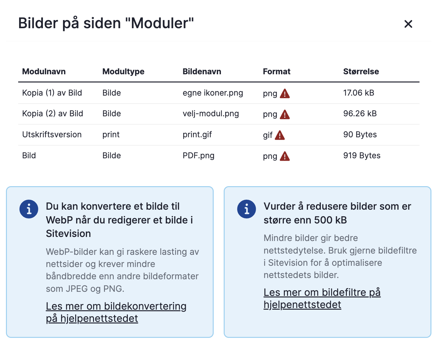 Bilder på siden