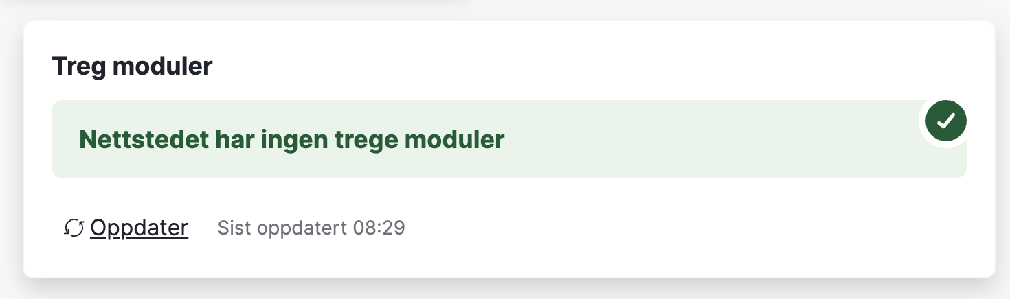 Liste trege moduler