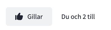 Gilla-knapp och hur många som gillar sidan