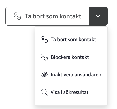 Ta bort kontakt