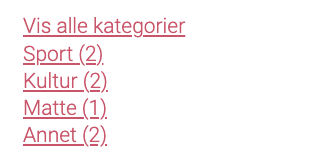 Exempel på bloggkategori