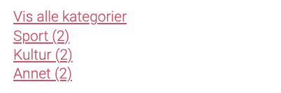 Visar inte de träffar som inte är märkta med någon kategori