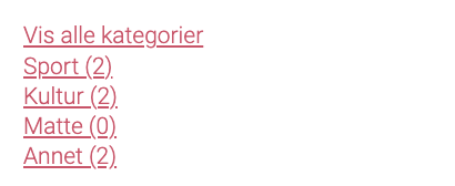 Exempel på bloggkategori