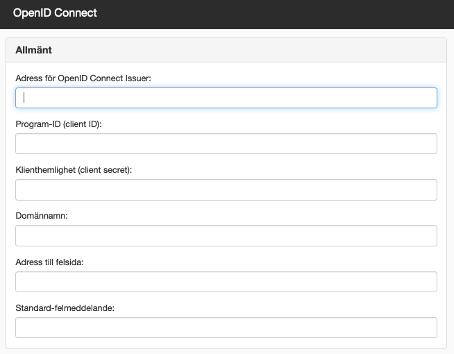 OpenID Connect filter