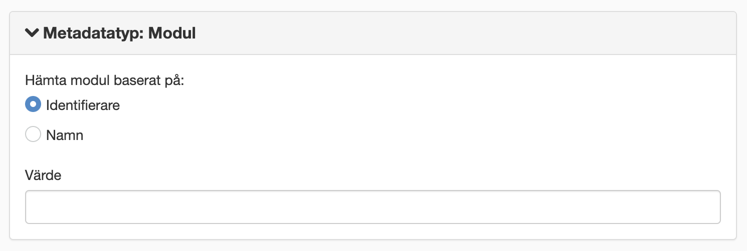 Exempel på modul som hämtar fråm YouTube