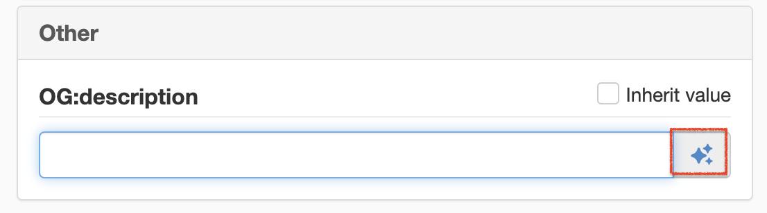 Use prompt to fill metadata with description