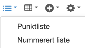 Punktlister