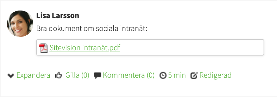 Ändrat inlägg