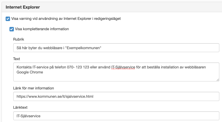 Mer kompletterande information