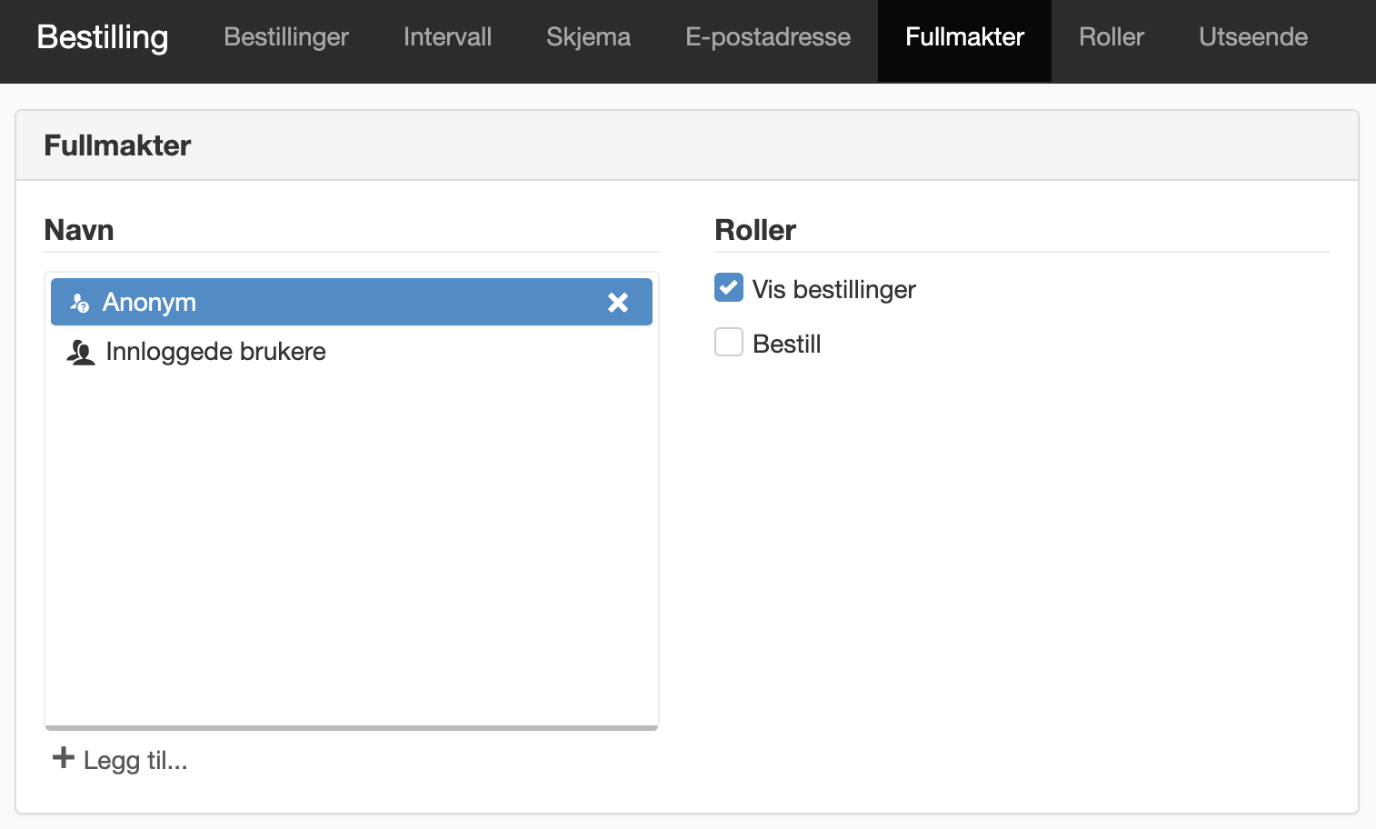 Fanen Fullmakter
