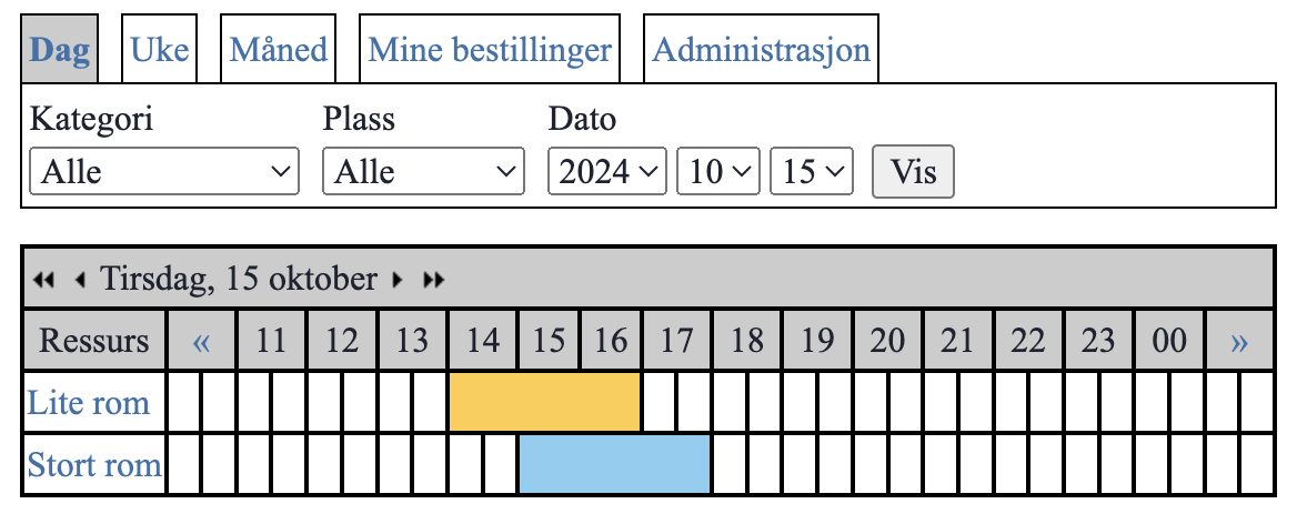 Bestilling eksempel