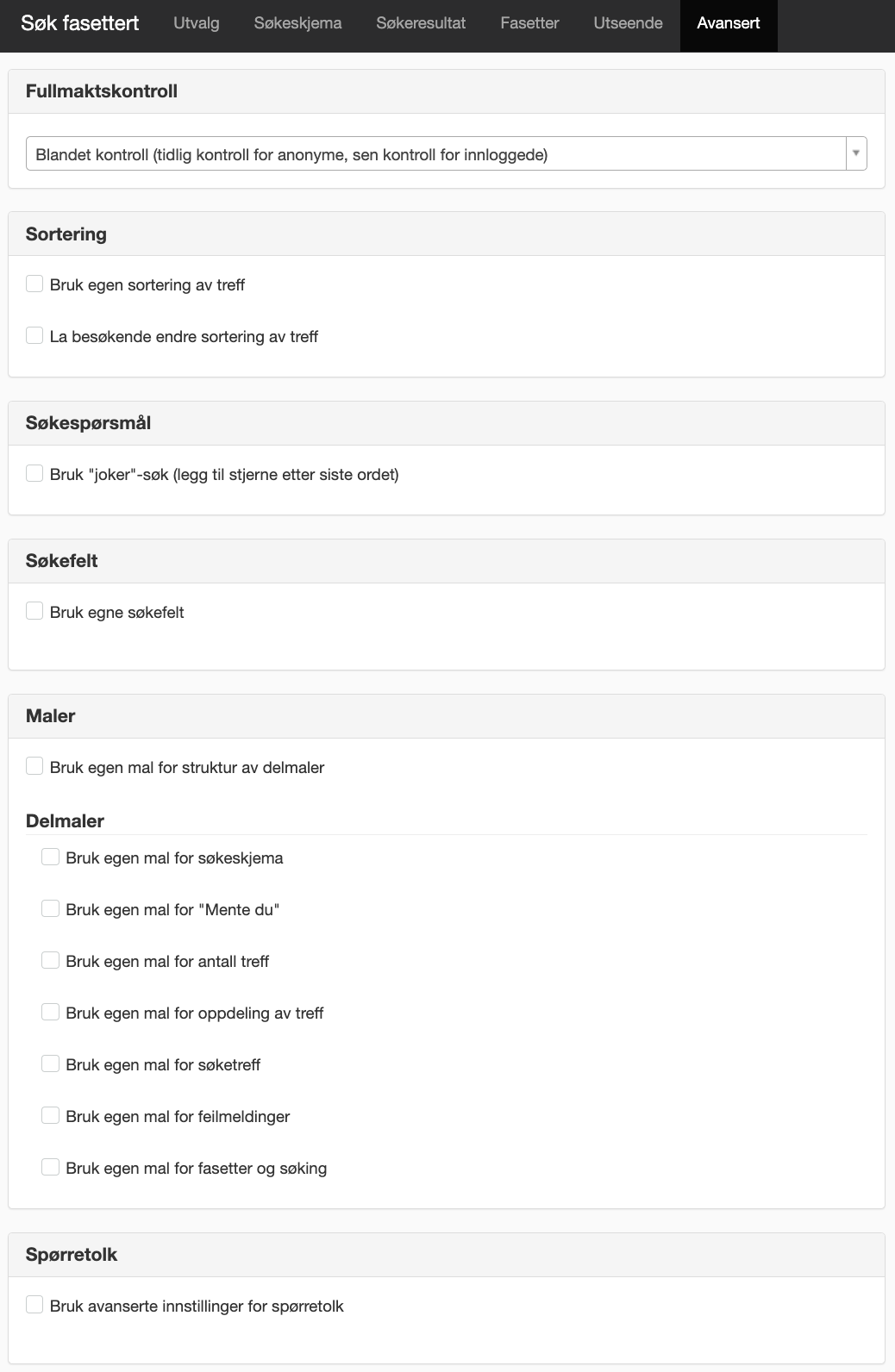 Fanen Avansert