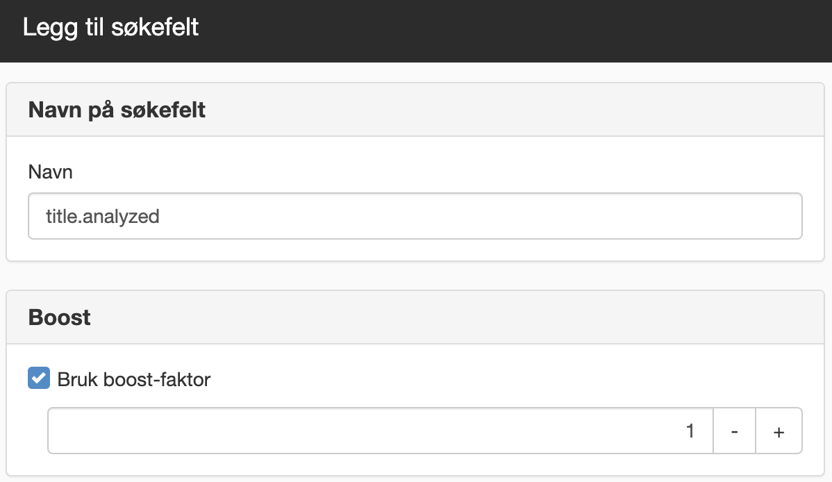 Legg til søkefelt