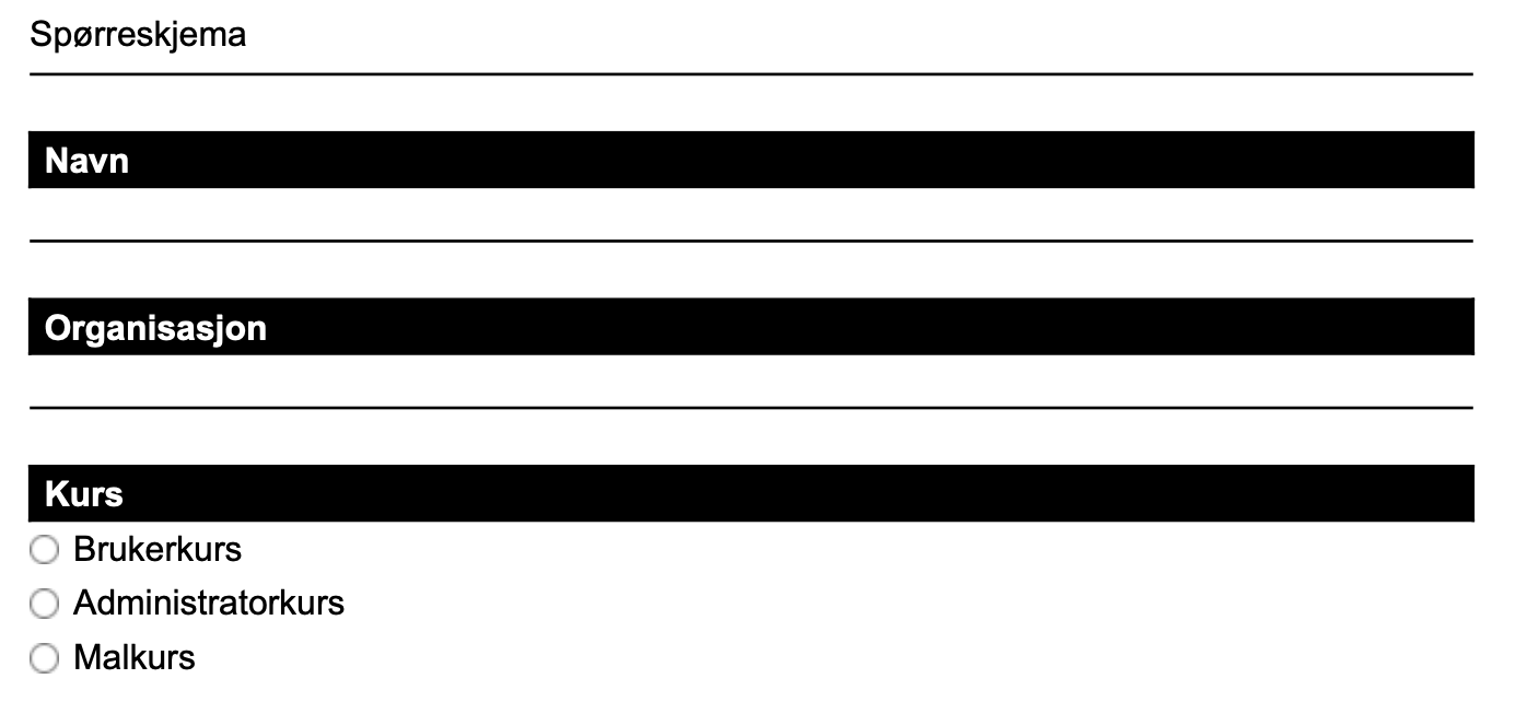 Spørreskjema som PDF