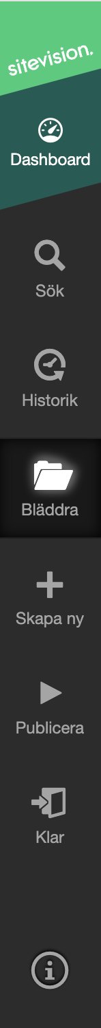 Sidolist med ikoner