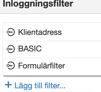 Lägg till filter