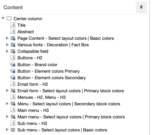 Page content.