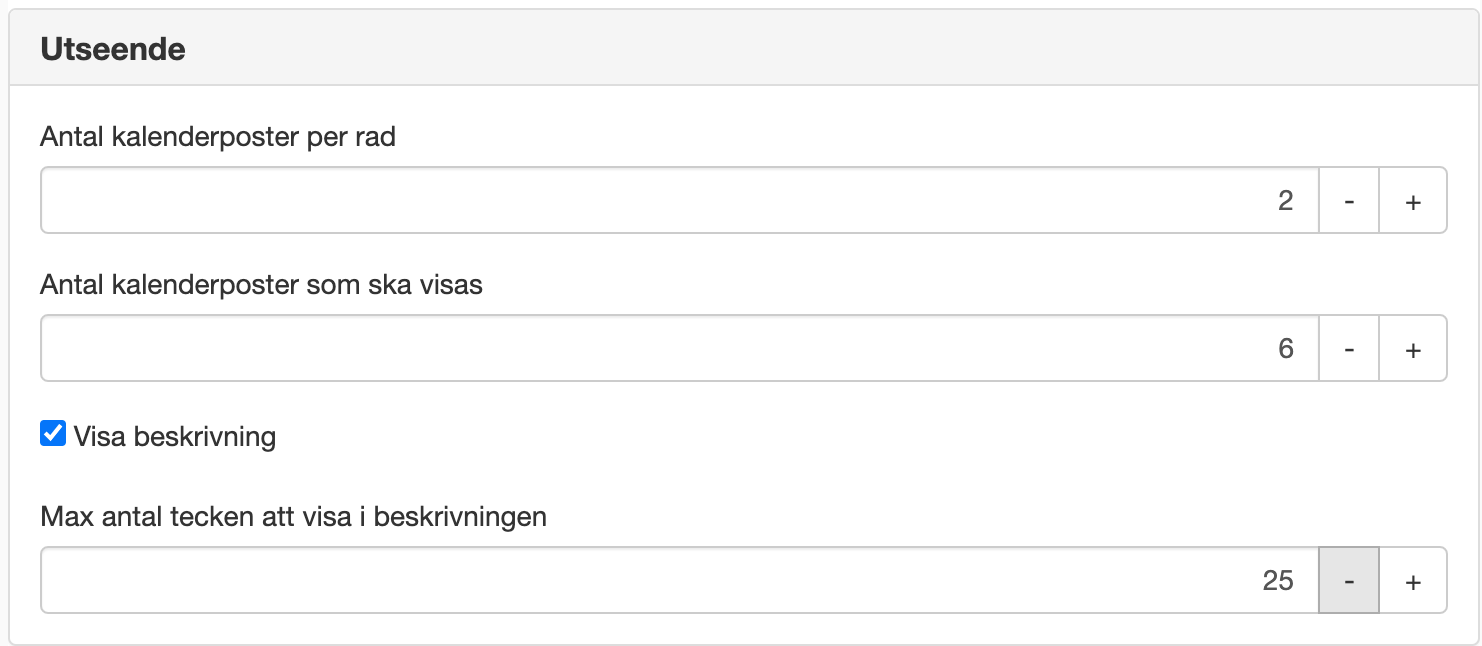 Utseende Microsoft kalender