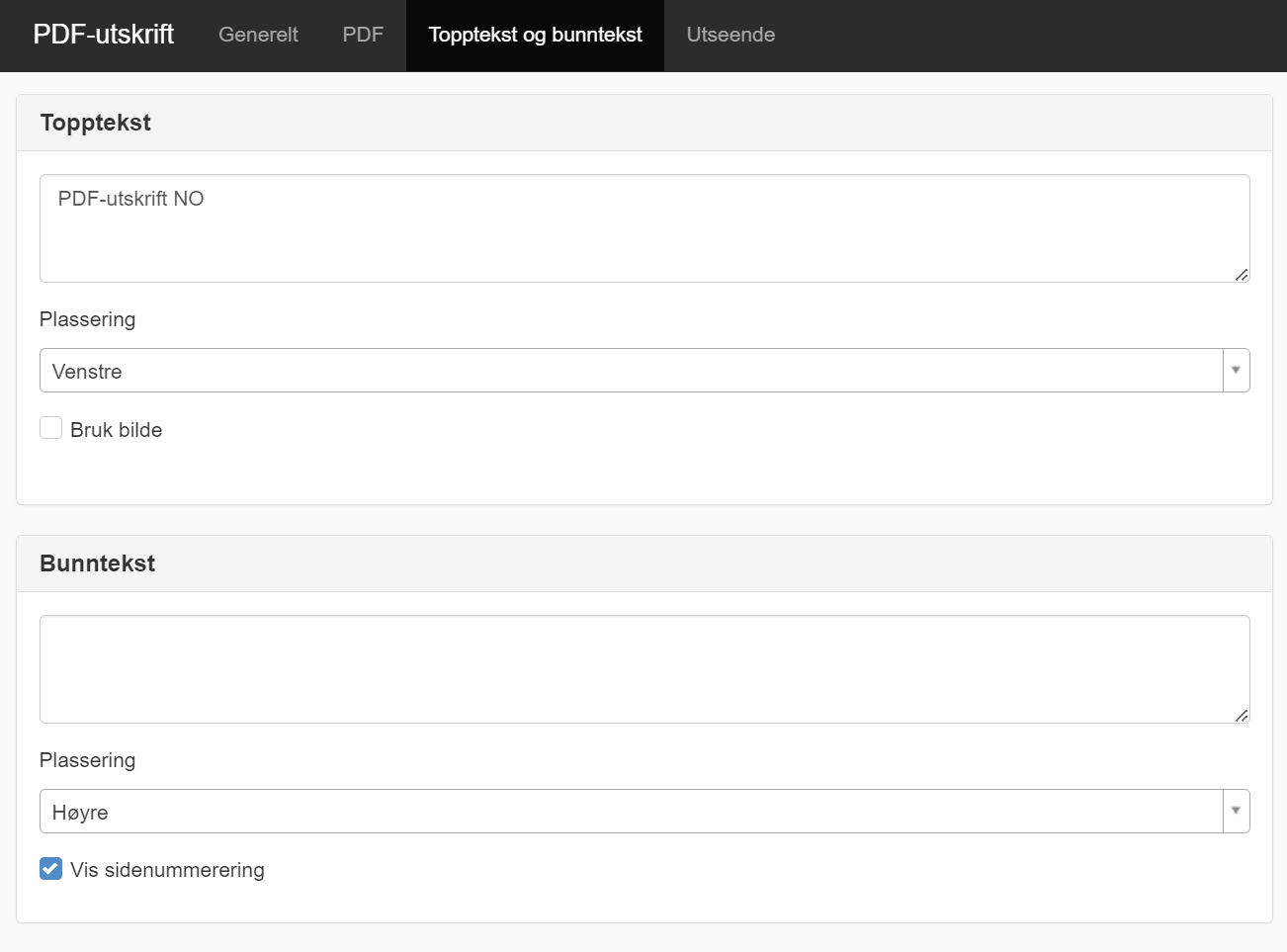 Sidhuvud/sidfot