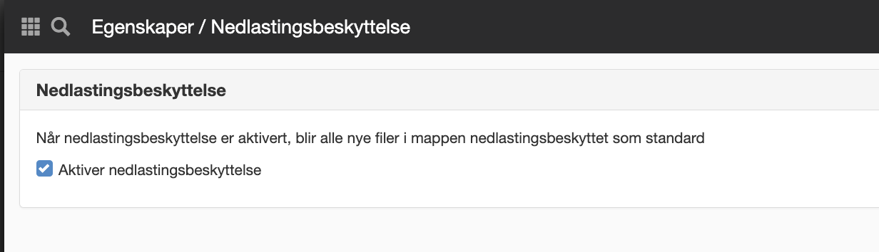 Nedlastningsbeskyttelse