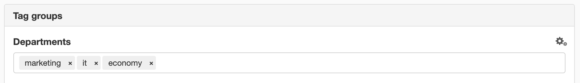 tag groups optional value