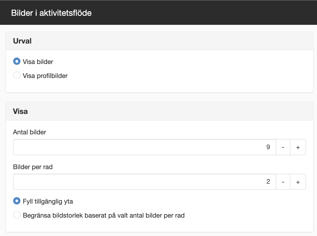 Inställningar