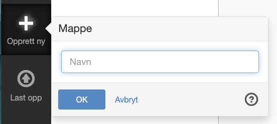 Skapa mapp i filarkivet