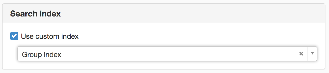 Search index
