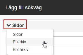 Välj typ av omfång