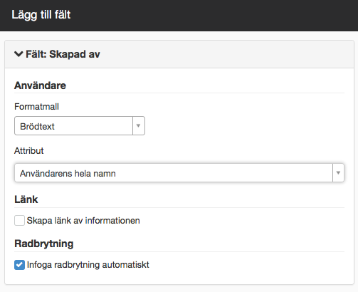 Skapad av