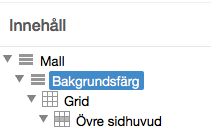 Layout med bakgrundsfärg