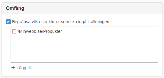 Omfång
