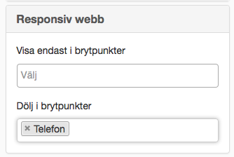 Dölj i telefon